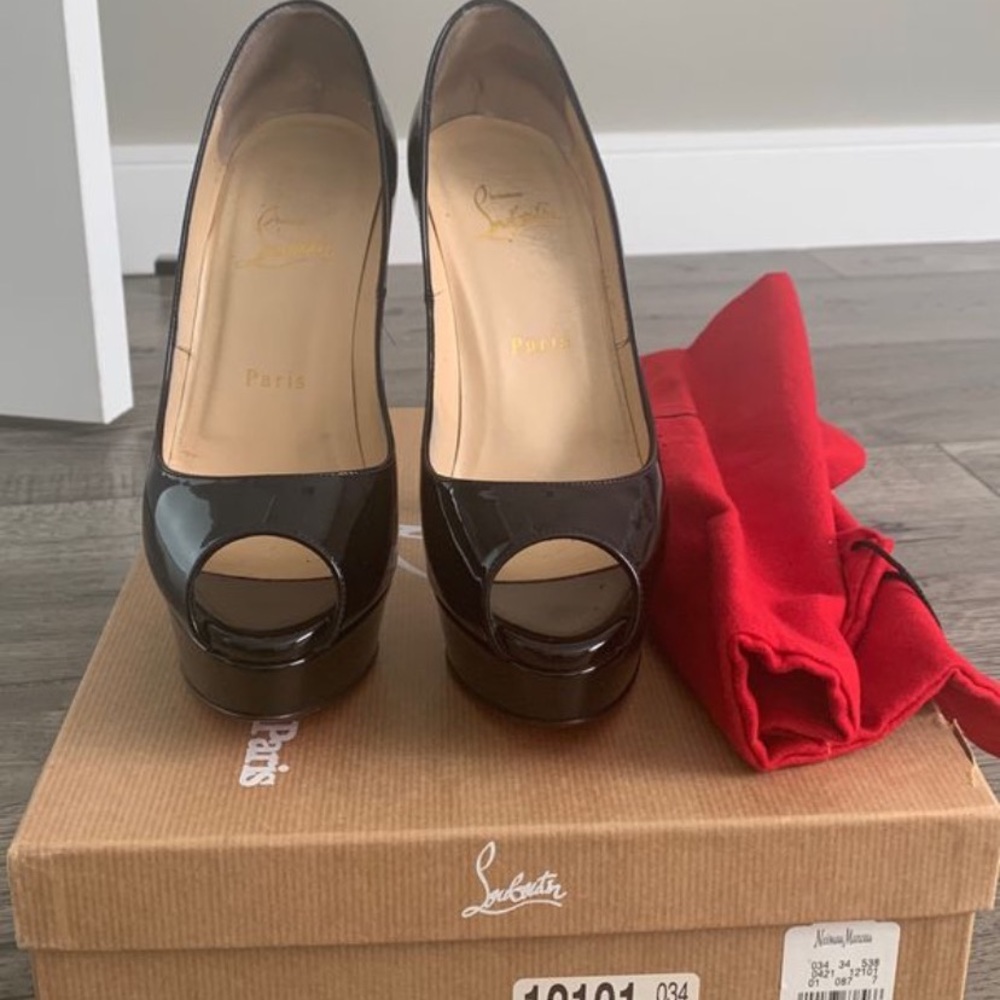 Christian Louboutin Lady Peep 150 Patent Calf